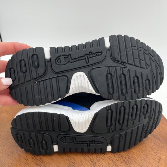Champion Big Kids Rally Future Mid Casual Sneakers Black/Blue Boys Size 2 - Picture 13 of 15